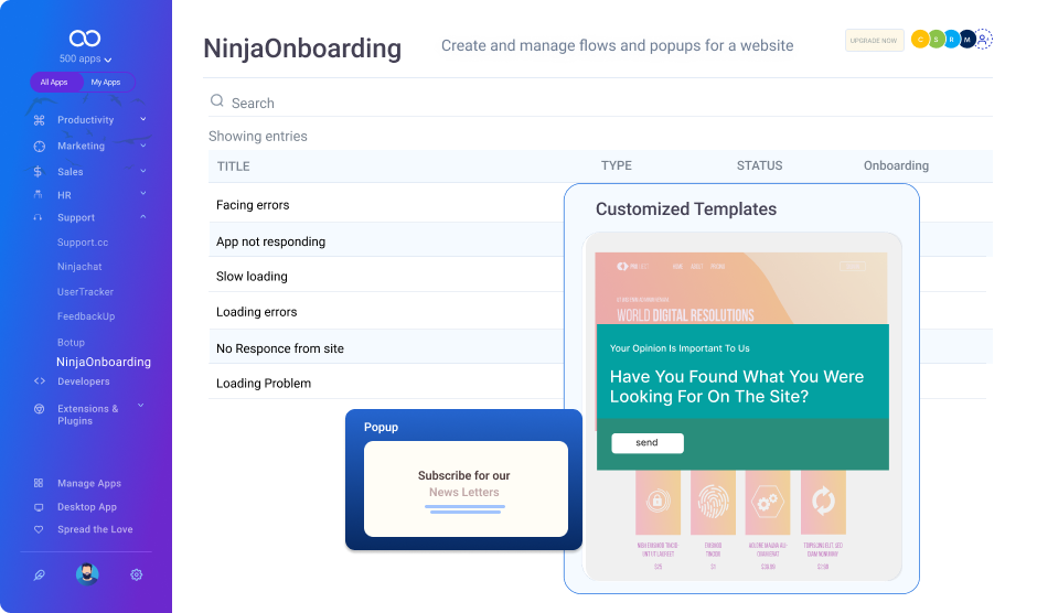 client onboarding leave note